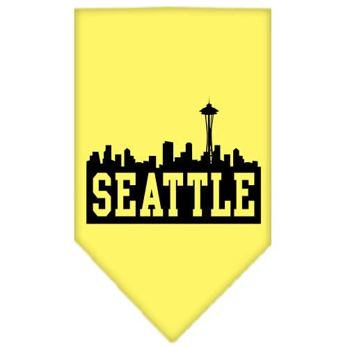 Pet and Dog Bandana Screen Printed, "Seattle Skyline" - Image 9