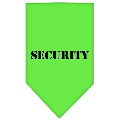 Pet and Dog Bandana Screen Printed, "Security" - Image 8