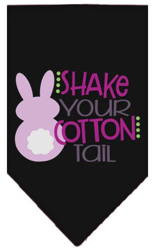 Pet and Dog Bandana Screen Printed, "Shake Your Cotton Tail" - Image 2