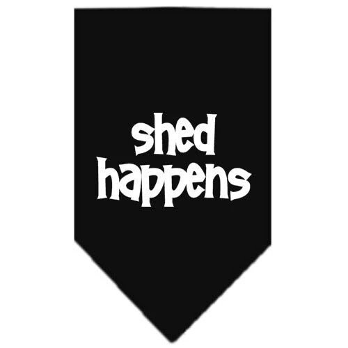 Pet and Dog Bandana Screen Printed, "Shed Happens" - Image 2