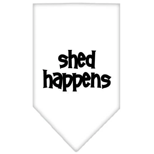 Pet and Dog Bandana Screen Printed, "Shed Happens" - Image 5