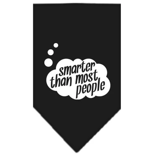 Pet and Dog Bandana Screen Printed, "Smarter Than Most People" - Image 2