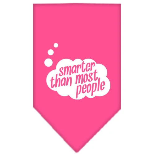 Pet and Dog Bandana Screen Printed, "Smarter Than Most People" - Image 3