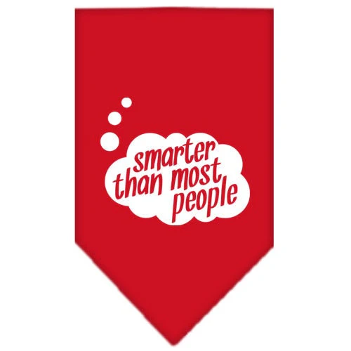 Pet and Dog Bandana Screen Printed, "Smarter Than Most People" - Image 4