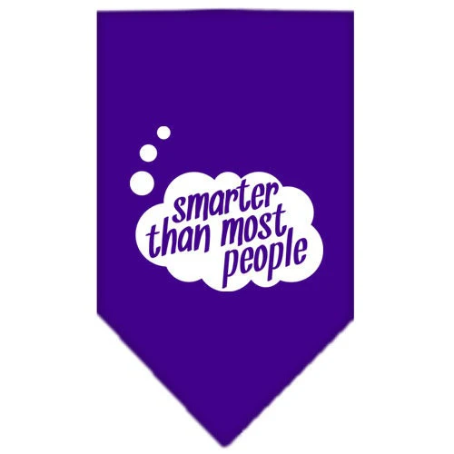 Pet and Dog Bandana Screen Printed, "Smarter Than Most People" - Image 6