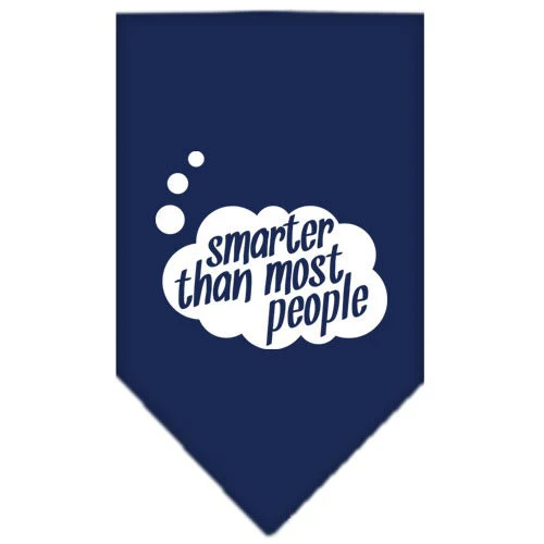 Pet and Dog Bandana Screen Printed, "Smarter Than Most People" - Image 7