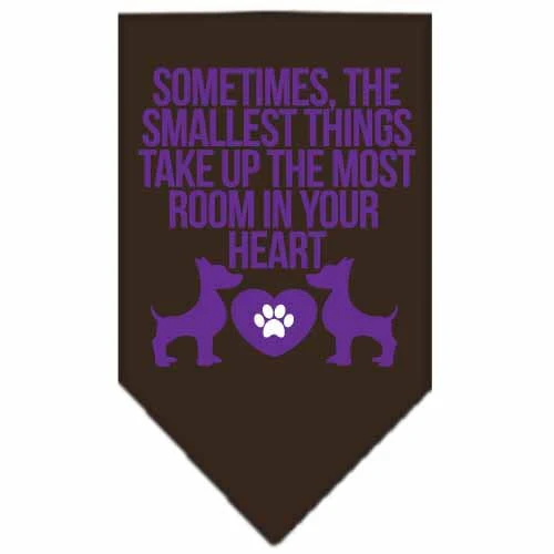 Pet and Dog Bandana Screen Printed, "Sometimes, The Smallest Things Take Up The Most Room In Your Heart" - Image 10