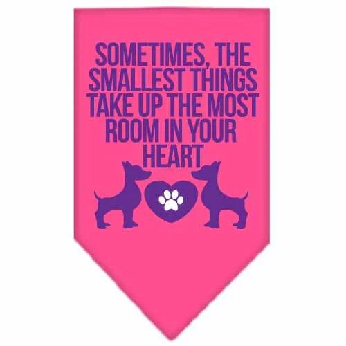 Pet and Dog Bandana Screen Printed, "Sometimes, The Smallest Things Take Up The Most Room In Your Heart" - Image 5