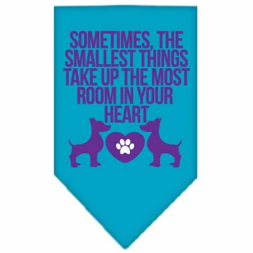 Pet and Dog Bandana Screen Printed, "Sometimes, The Smallest Things Take Up The Most Room In Your Heart" - Image 6