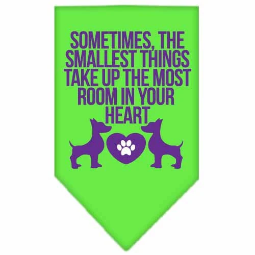 Pet and Dog Bandana Screen Printed, "Sometimes, The Smallest Things Take Up The Most Room In Your Heart" - Image 7