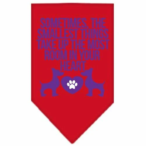 Pet and Dog Bandana Screen Printed, "Sometimes, The Smallest Things Take Up The Most Room In Your Heart" - Image 9