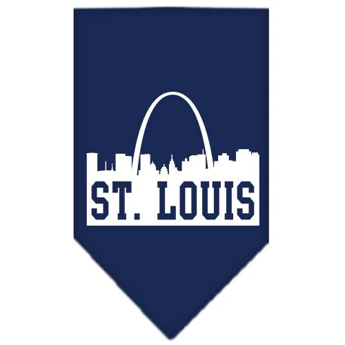 Pet and Dog Bandana Screen Printed, "St. Louis Skyline" - Image 5