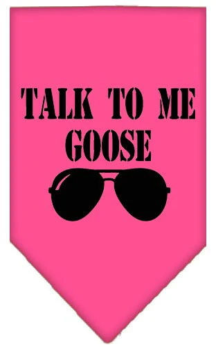 Pet and Dog Bandana Screen Printed, "Talk To Me Goose" - Image 2