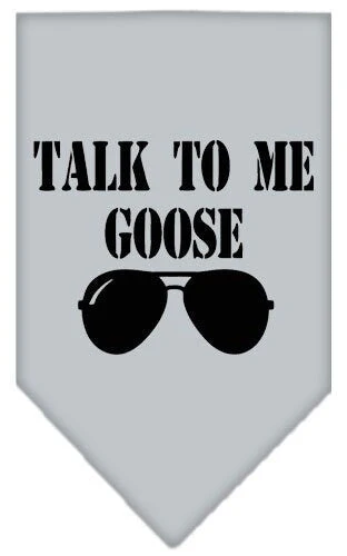 Pet and Dog Bandana Screen Printed, "Talk To Me Goose" - Image 3