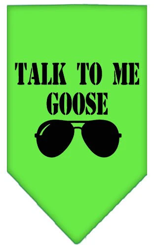 Pet and Dog Bandana Screen Printed, "Talk To Me Goose" - Image 4