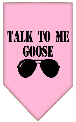 Pet and Dog Bandana Screen Printed, "Talk To Me Goose" - Image 5