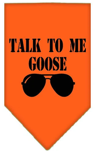 Pet and Dog Bandana Screen Printed, "Talk To Me Goose" - Image 6