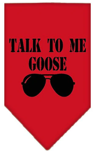 Pet and Dog Bandana Screen Printed, "Talk To Me Goose" - Image 9