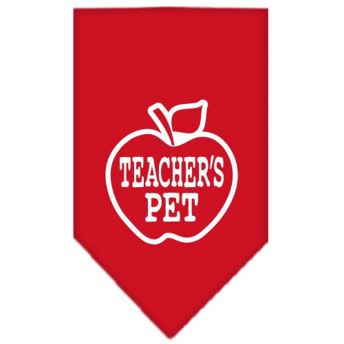 Pet and Dog Bandana Screen Printed, "Teachers Pet" - Image 2