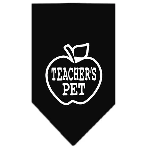 Pet and Dog Bandana Screen Printed, "Teachers Pet" - Image 3