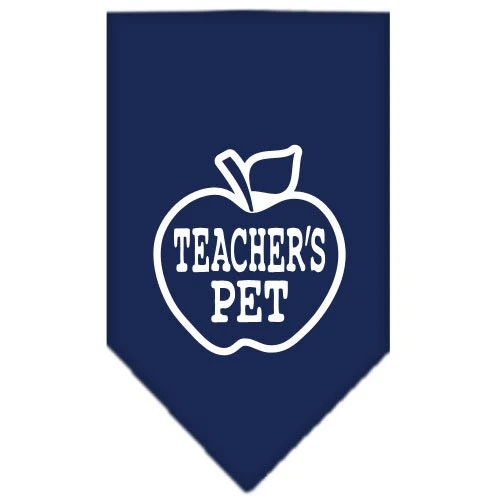 Pet and Dog Bandana Screen Printed, "Teachers Pet" - Image 4