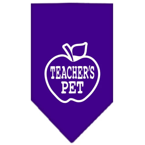 Pet and Dog Bandana Screen Printed, "Teachers Pet" - Image 5