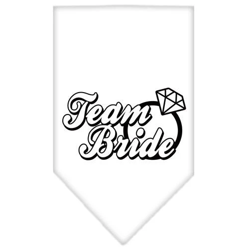 Pet and Dog Bandana Screen Printed, "Team Bride" - Image 2