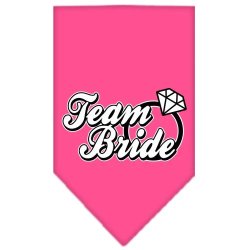 Pet and Dog Bandana Screen Printed, "Team Bride" - Image 3