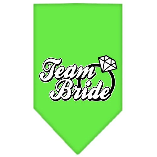 Pet and Dog Bandana Screen Printed, "Team Bride" - Image 7