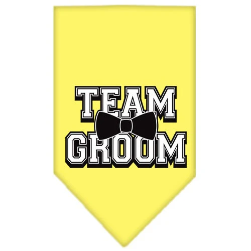 Pet and Dog Bandana Screen Printed, "Team Groom" - Image 10