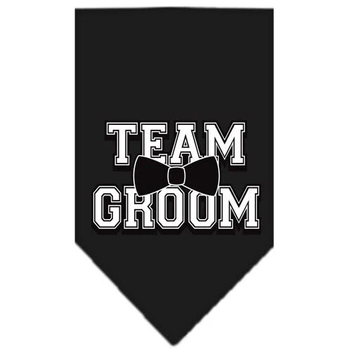 Pet and Dog Bandana Screen Printed, "Team Groom" - Image 2