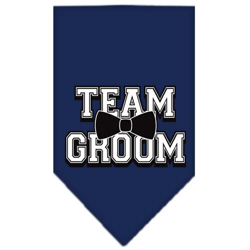 Pet and Dog Bandana Screen Printed, "Team Groom" - Image 3