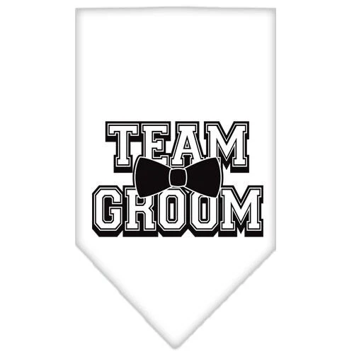 Pet and Dog Bandana Screen Printed, "Team Groom" - Image 4