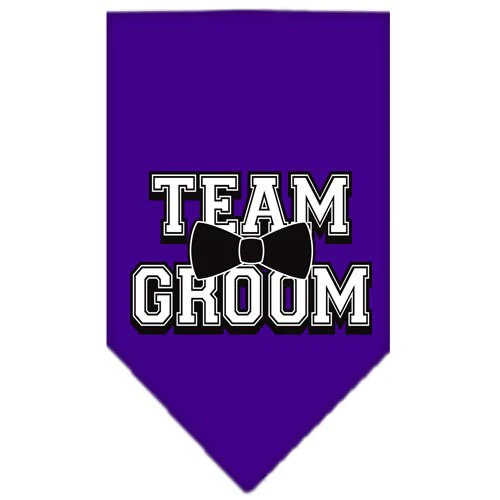Pet and Dog Bandana Screen Printed, "Team Groom" - Image 6