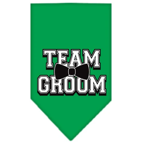 Pet and Dog Bandana Screen Printed, "Team Groom" - Image 7