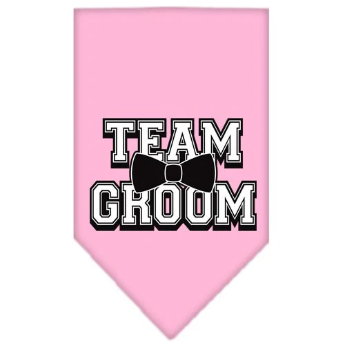 Pet and Dog Bandana Screen Printed, "Team Groom" - Image 9
