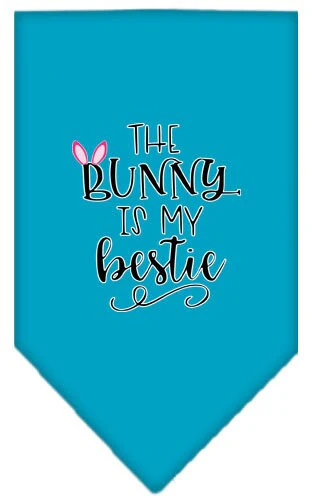 Pet and Dog Bandana Screen Printed, "The Bunny Is My Bestie" - Image 9