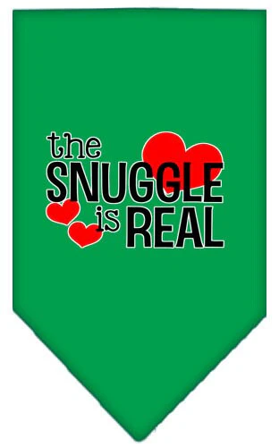 Pet and Dog Bandana Screen Printed, "The Snuggle Is Real" - Image 4