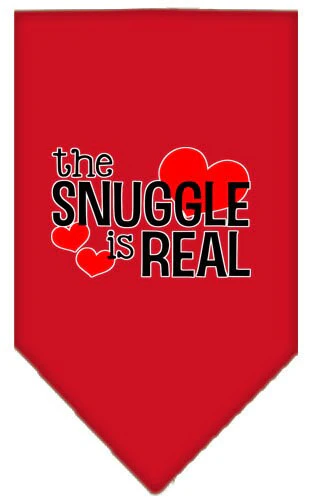 Pet and Dog Bandana Screen Printed, "The Snuggle Is Real" - Image 6