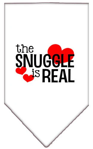 Pet and Dog Bandana Screen Printed, "The Snuggle Is Real" - Image 7