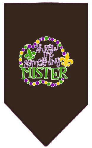 Pet and Dog Bandana Screen Printed, "Throw Me Something Mister" - Image 11