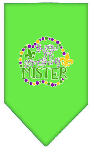Pet and Dog Bandana Screen Printed, "Throw Me Something Mister" - Image 12