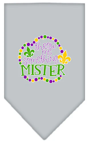 Pet and Dog Bandana Screen Printed, "Throw Me Something Mister" - Image 13