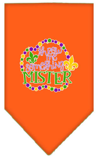Pet and Dog Bandana Screen Printed, "Throw Me Something Mister" - Image 14