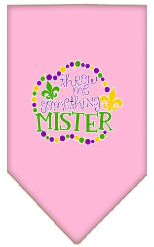 Pet and Dog Bandana Screen Printed, "Throw Me Something Mister" - Image 5