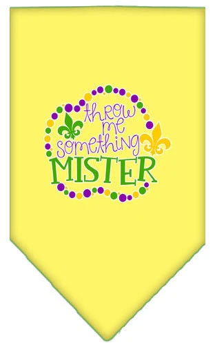 Pet and Dog Bandana Screen Printed, "Throw Me Something Mister" - Image 7