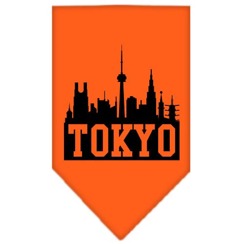 Pet and Dog Bandana Screen Printed, "Tokyo Skyline" - Image 10