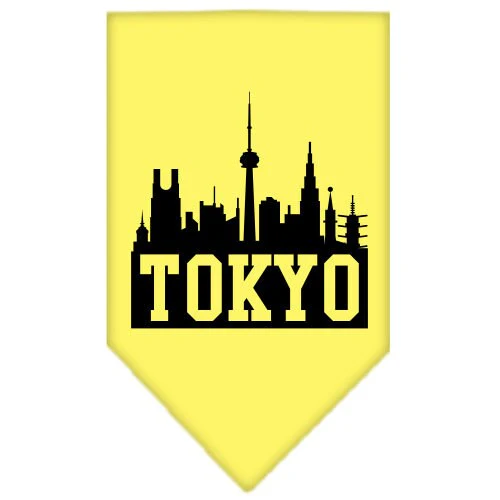 Pet and Dog Bandana Screen Printed, "Tokyo Skyline" - Image 4