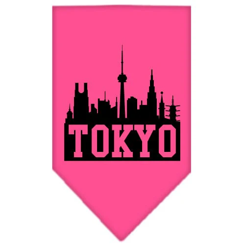 Pet and Dog Bandana Screen Printed, "Tokyo Skyline" - Image 5