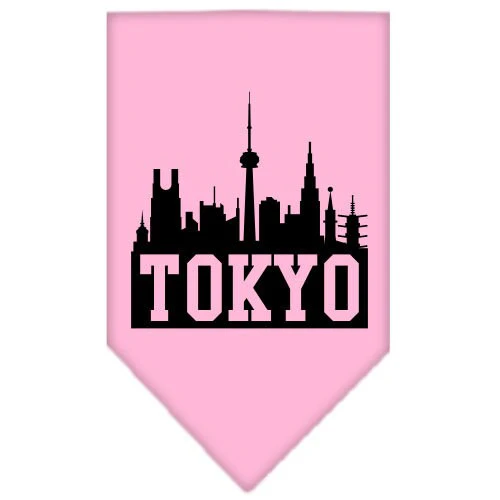 Pet and Dog Bandana Screen Printed, "Tokyo Skyline" - Image 6